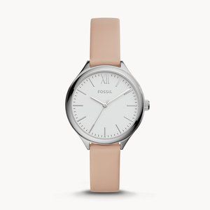 🌼 NWT Fossil pink leather watch